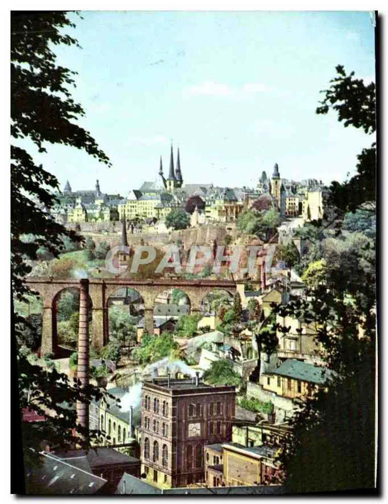 Luxembourg — Pittoreske Ansicht der Oberstadt — Messageries Paul Kraus, Luxembourg G.D. - Vorderseite