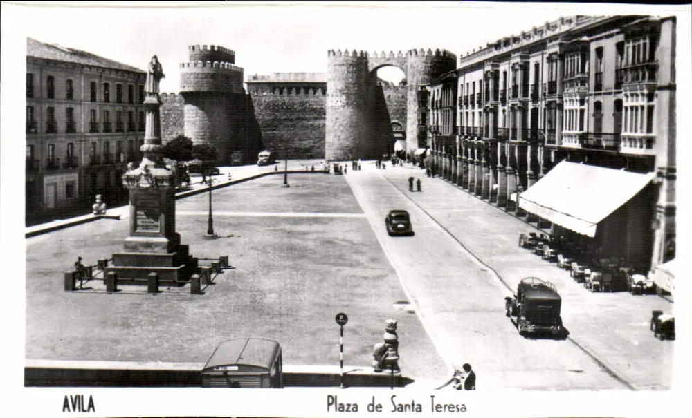 Avila — Plaza de Santa Teresa — numero di serie non leggibile - Recto