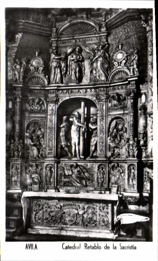 Avila — Cattedrale, Retablo della Sacrestia — senza editore né numero di serie visibile - Recto