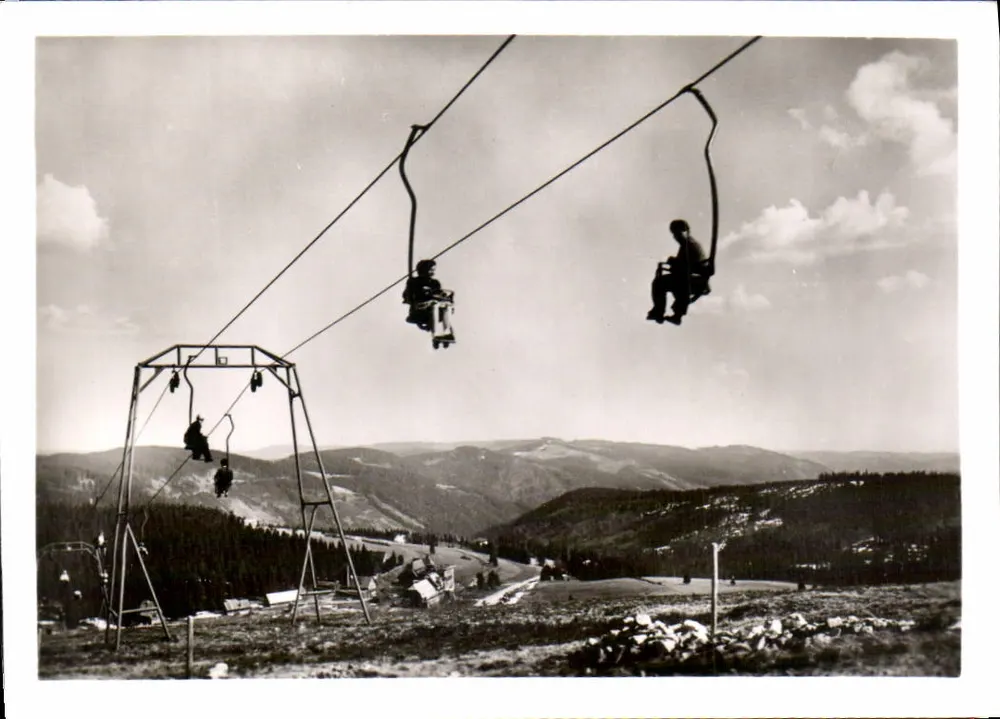 Feldberg (Schwarzwald, 1500 m) — Schwebelift — phot. Rolf Kellner, Karlsruhe i. B. - Recto