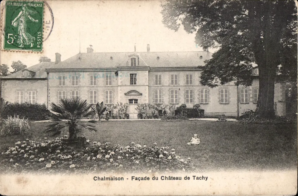 Chalmaison — Façade du Château de Tachy — éditeur Simi-Bromure A. Bruger frères, Paris - Frente