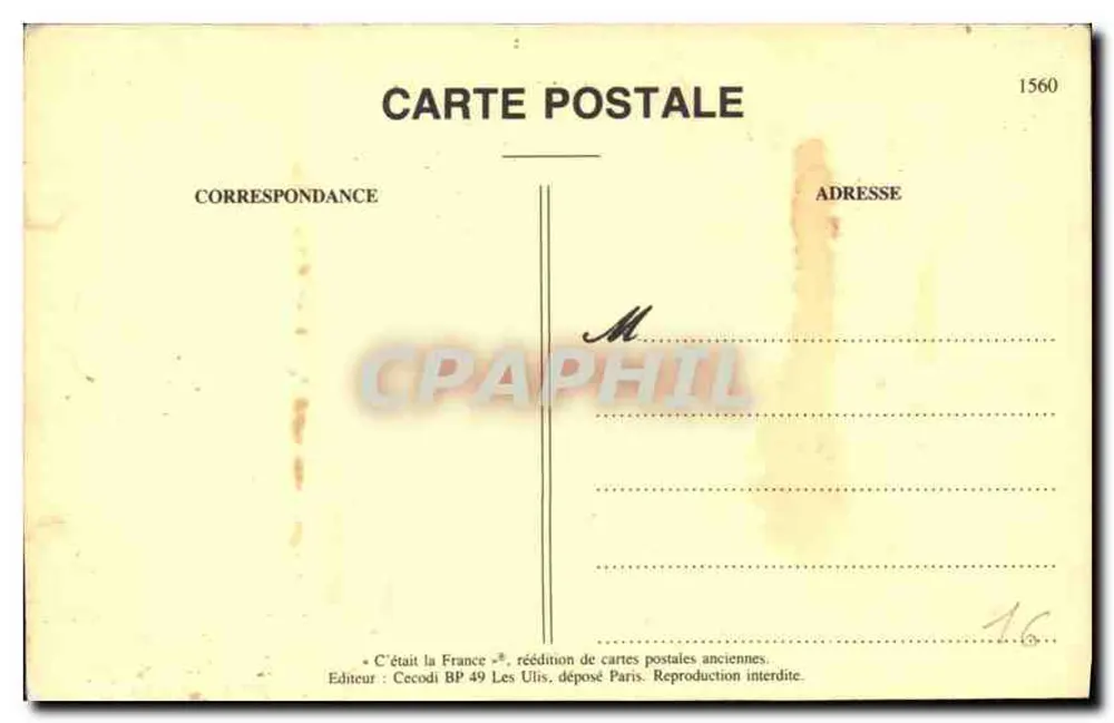 Lafeté, Bonnetier, Carretera de Triac, cerca de Jarnac — editor Cécodi, n.º 1560 - Reverso