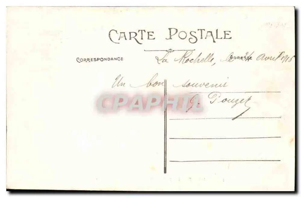 La Rochelle — Parc Charruyer, le Lac des Cygnes — L.C. n°882 - Verso