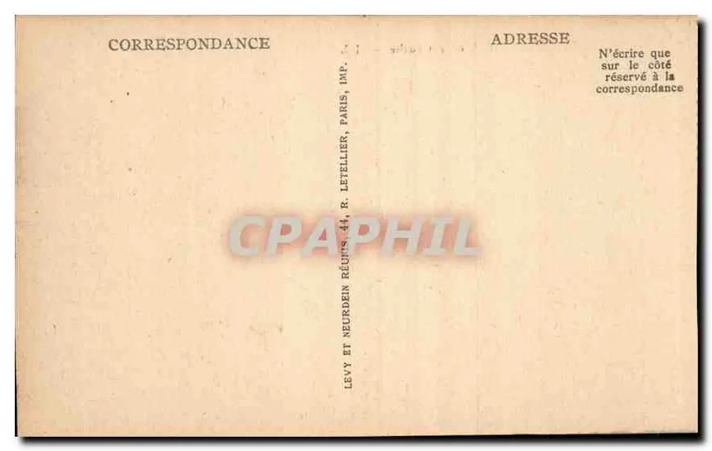 Praia de banhos em Paris — acampamento de tendas — Imp. R. Letellier, Paris - Verso