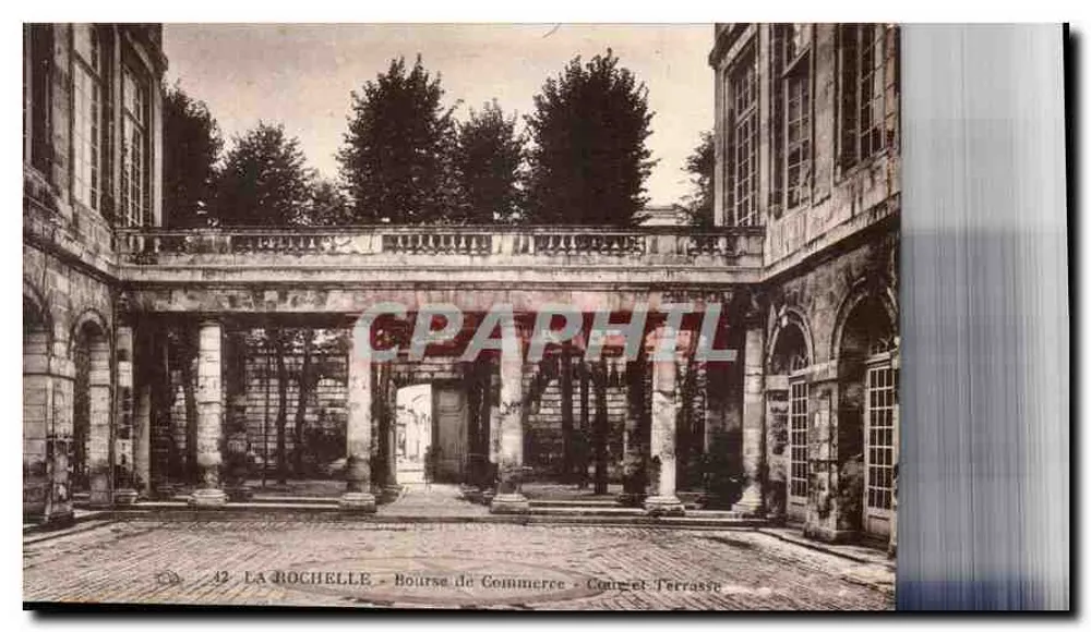 La Rochelle — Bolsa de Comércio — Pátio e Terrasse - Frente