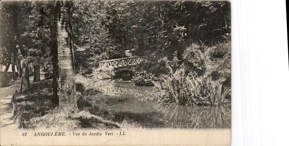 Angoulême - Vista del Giardino Verde - LL - Recto