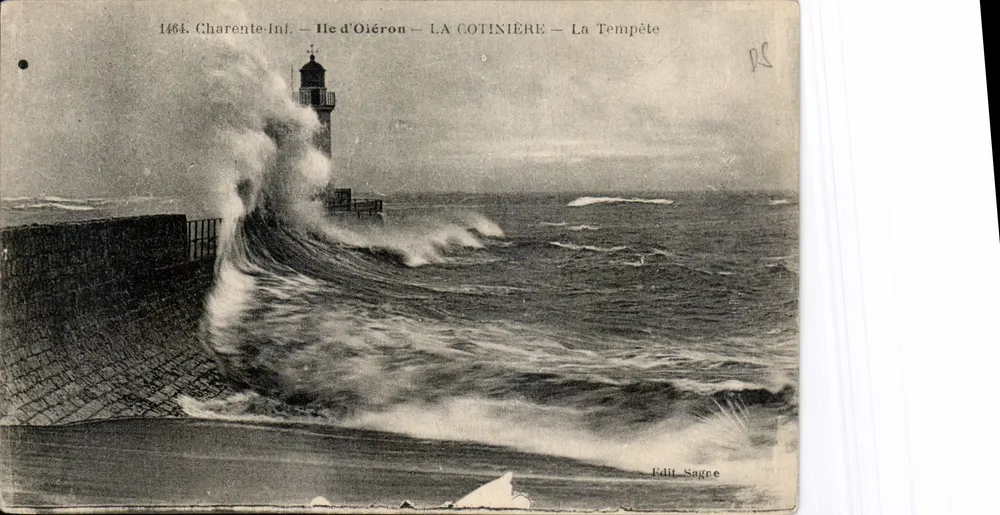 Ilha de Oiérón — A Cotinière — A Tempestade — Edit. Sagne - Frente
