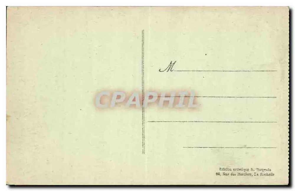 La Rochelle - Praia — Editor N. Forgerain, n° 6748 - Verso