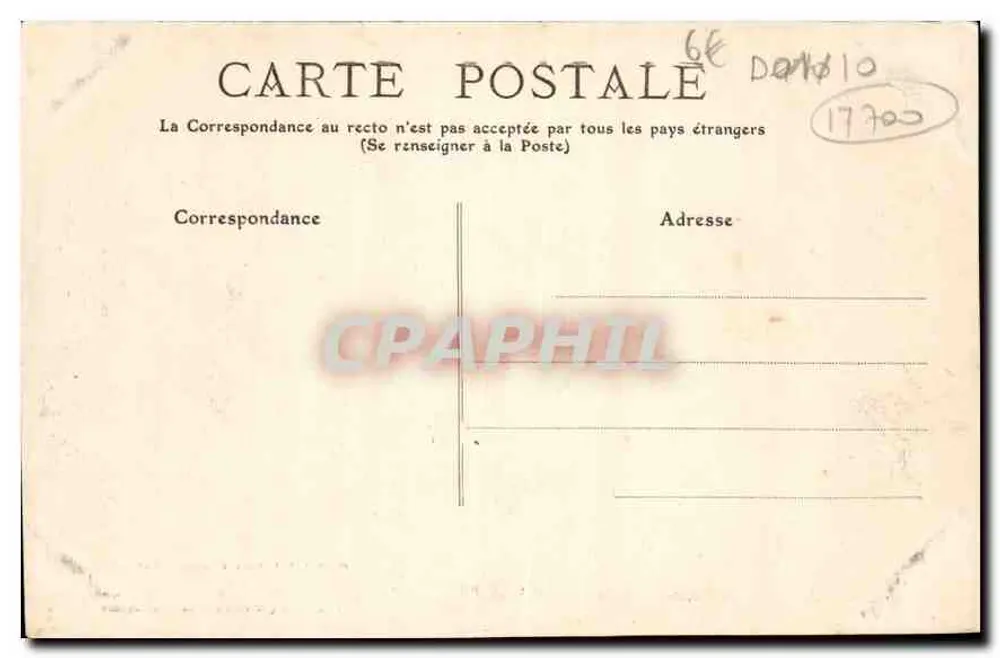 Surgères — Kasteel, Monumentale Poort — Ed. A. Côte, n°4 - Achterkant