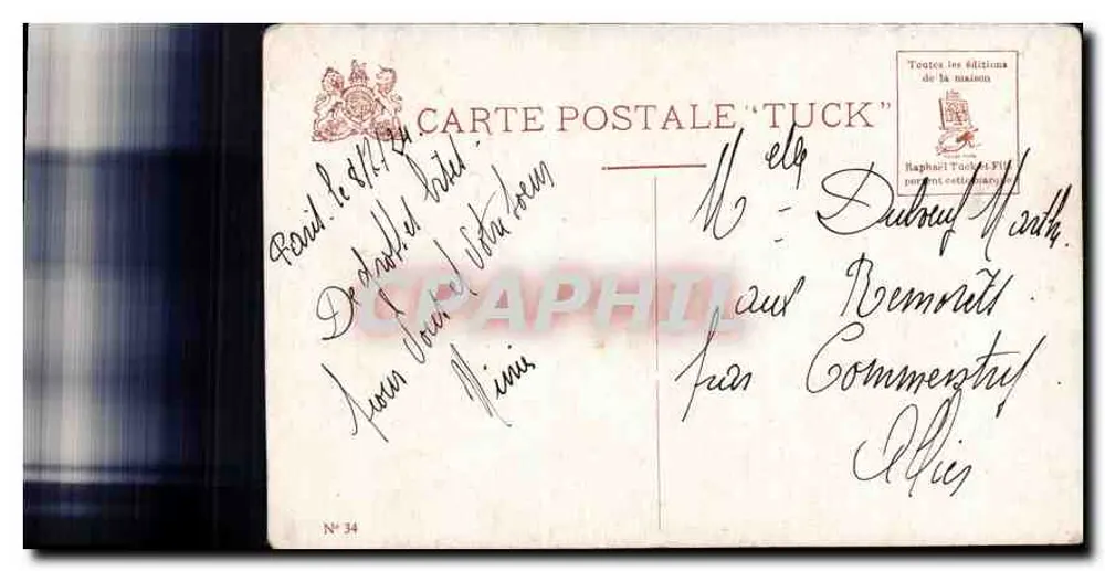 Paris. Notre-Dame à noite — Editor G. Gallette, n°34 - Verso