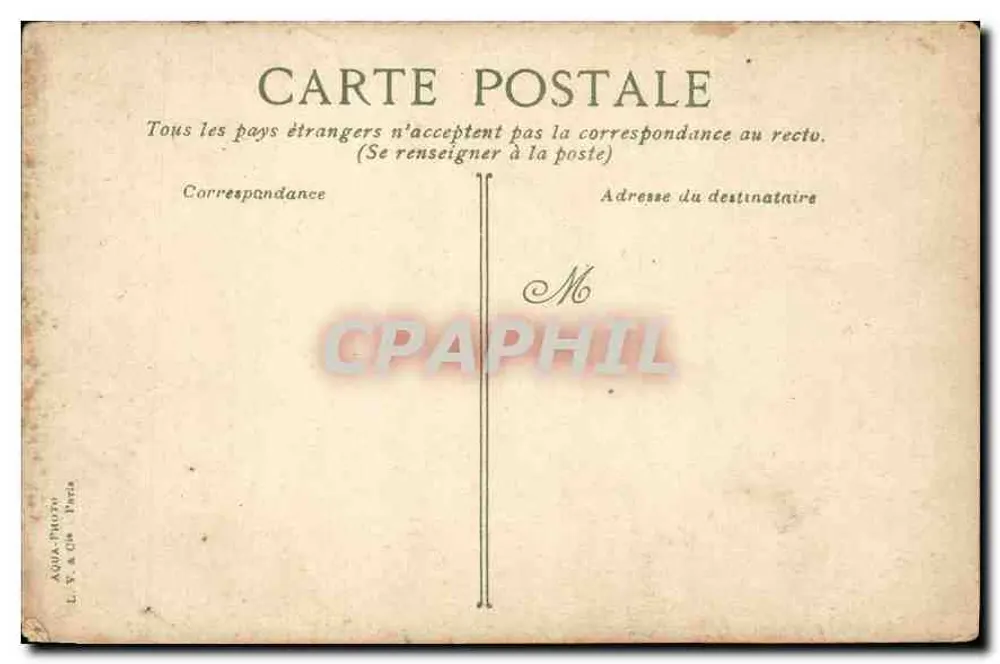 Jardim das Tuileries — Ruínas romanas — L. Y. & Cie, Paris - Verso