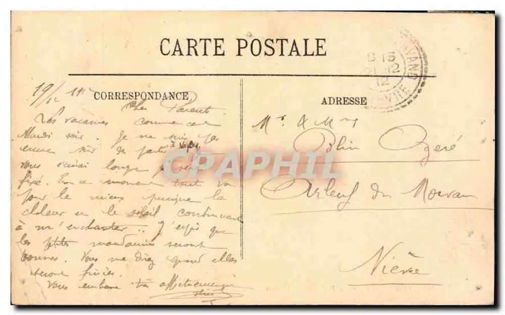 Menton — Le Jardin Public et le Casino — LL. — Éditeur LL. - Verso