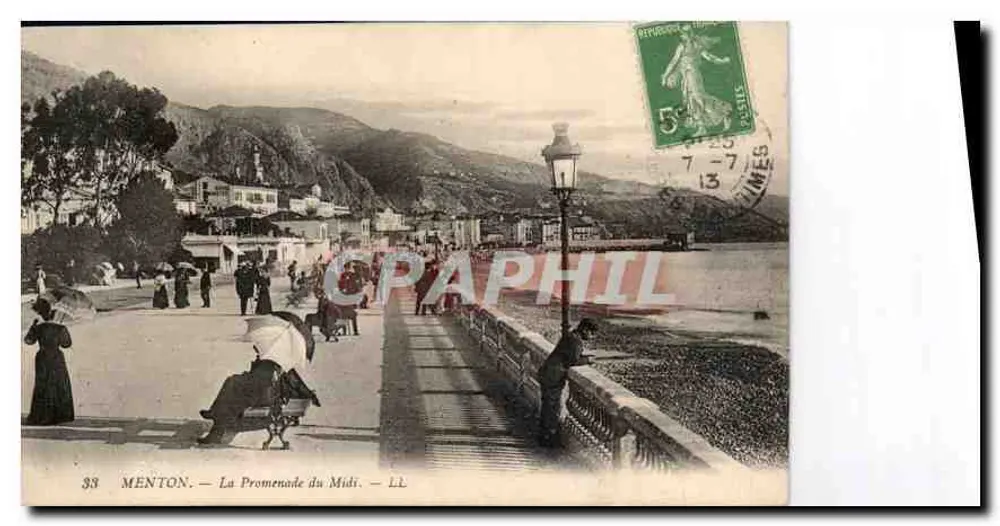 Menton — A Promenade do Midi — LL - Frente