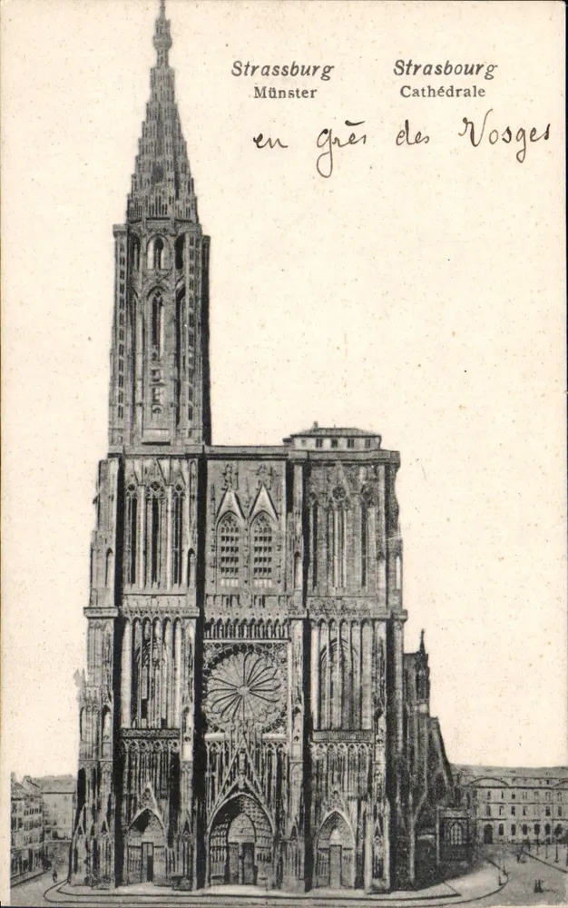 Estrasburgo — Catedral — editor não identificado - Frente