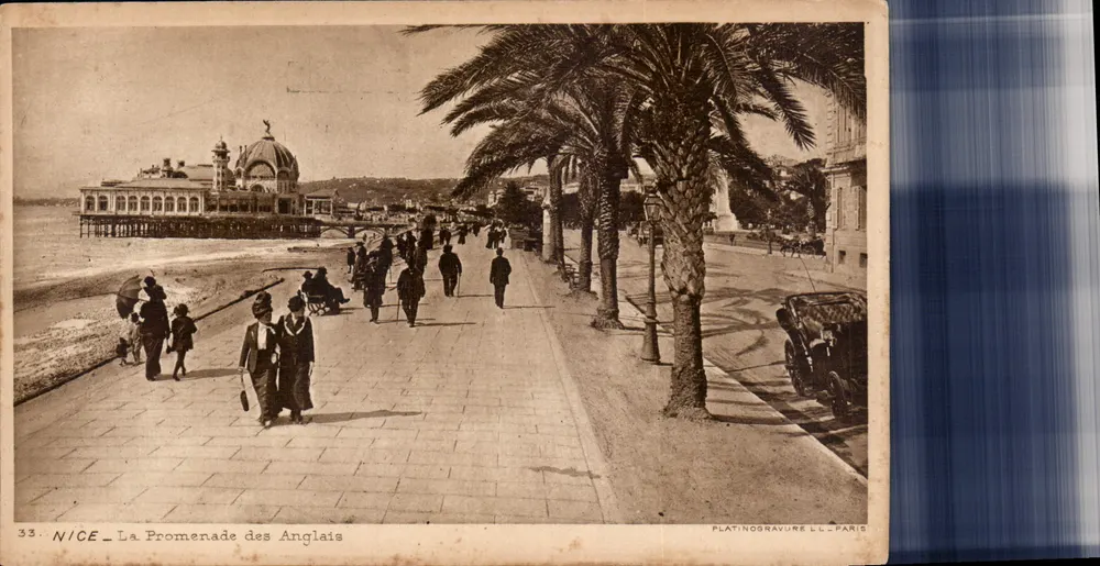 Nice - A Promenade dos Ingleses — Platingravure L.L. Paris, n°33 - Frente