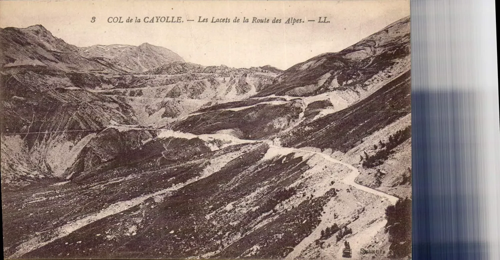 Col de la Cayolle — Les Lacets de la Route des Alpes — LL. — LL. — LL. - Vorderseite