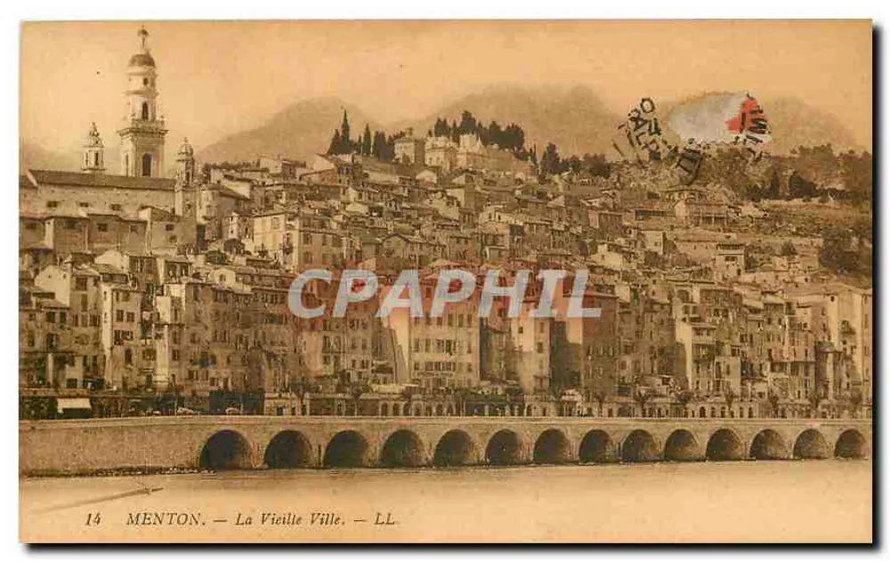 Menton — La Vieja Ciudad — LL, n°14 - Anverso