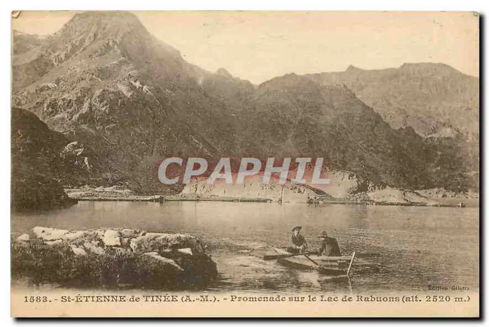 St-Étienne de Tinée (A.-M.) — Spaziergang am See Rabuons (Höhe 2520 m.) — Edition Gilletta - Vorderseite