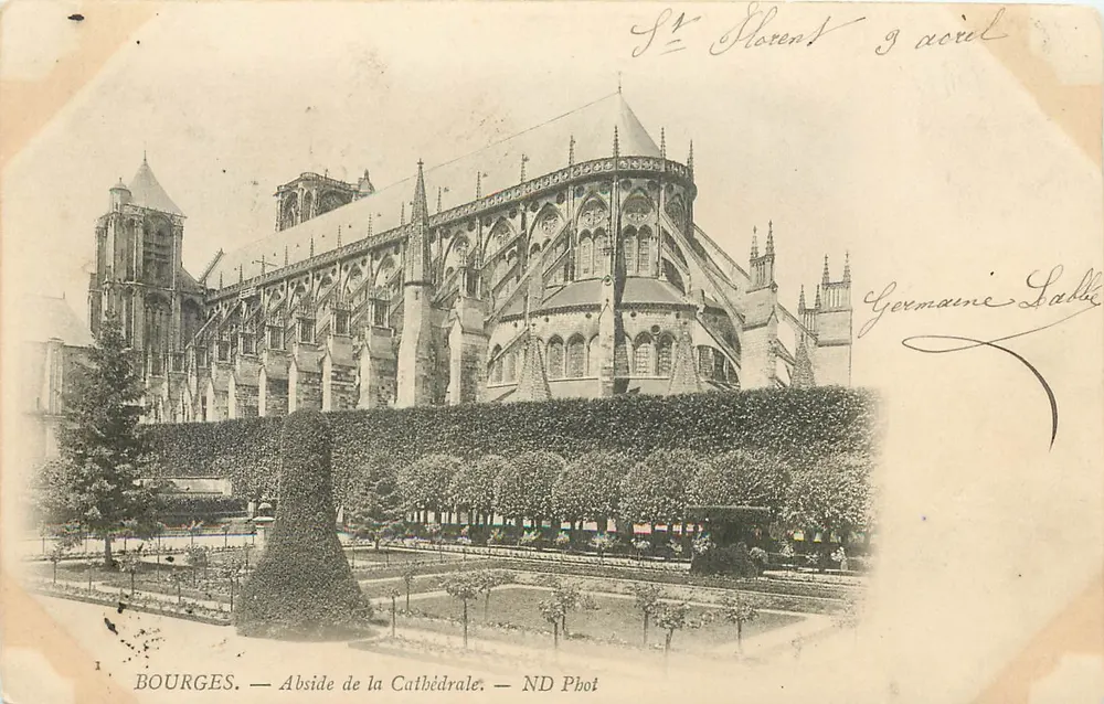 Bourges — Abside da Catedral — ND Phot - Frente