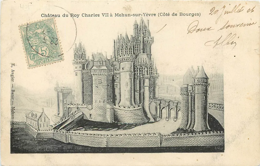 Château du Roy Charles VII à Mehun-sur-Yèvre (Côté de Bourges) — E. Angier - Bazar - Mehun-sur-Yèvre - Vorderseite