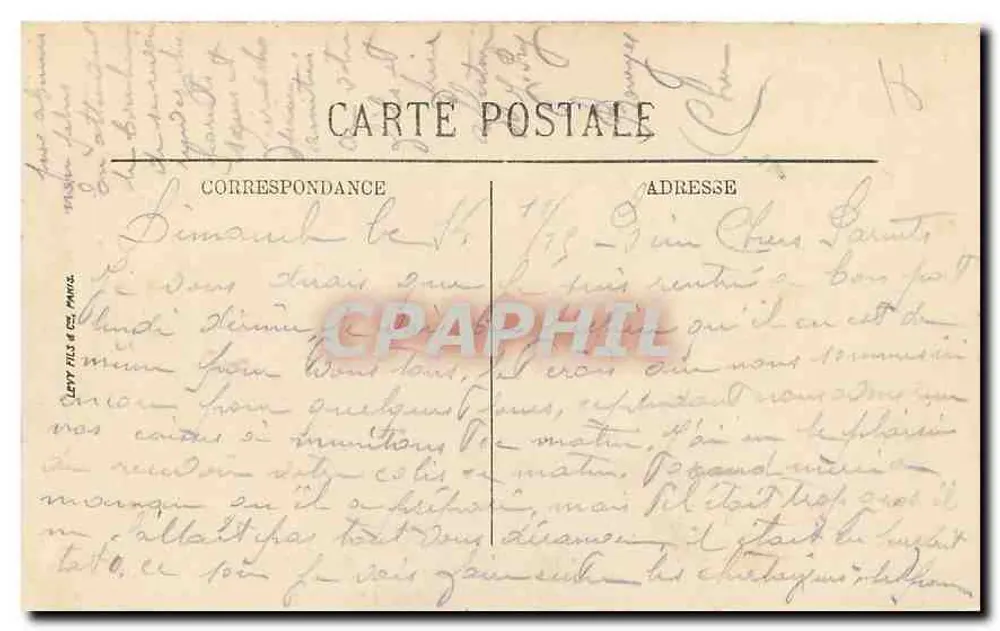 Bourges — Panorama widok z Pałacu Jacques-Cœur — L.L. - Rewers