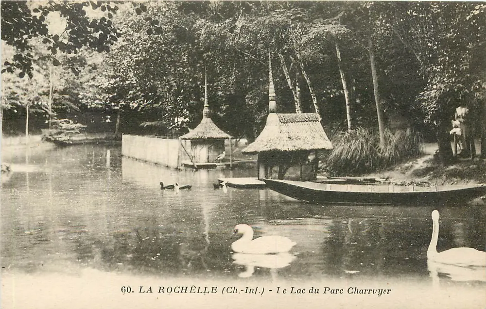 La Rochelle (Ch.-Inf.) - Le Lac du Parc Charruyer — J. Nozais, éditeur - Recto