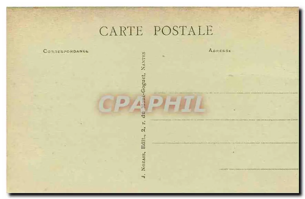 La Rochelle (Ch.-Inf.) - Le Lac du Parc Charruyer — J. Nozais, éditeur - Verso