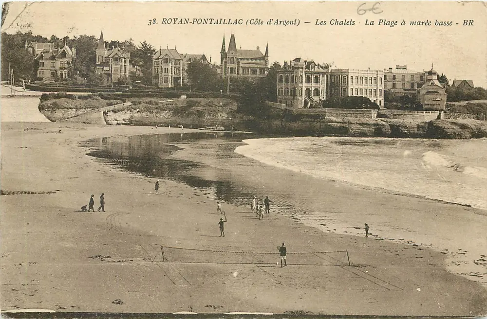 Royan-Pontailiac (Côte d'Argent) — Les Chalets — La Plage à marée basse — BR - Recto