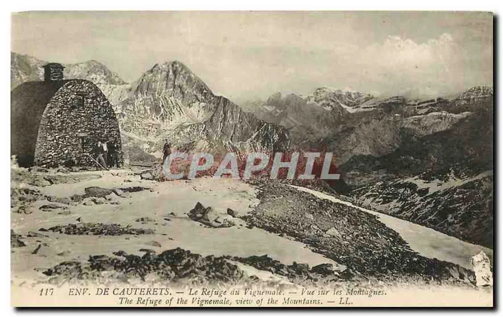 Ausblick auf Cauterets — Das Vignemale-Refugium — Ausblick auf die Berge — LL. — Nr. 117 - Vorderseite