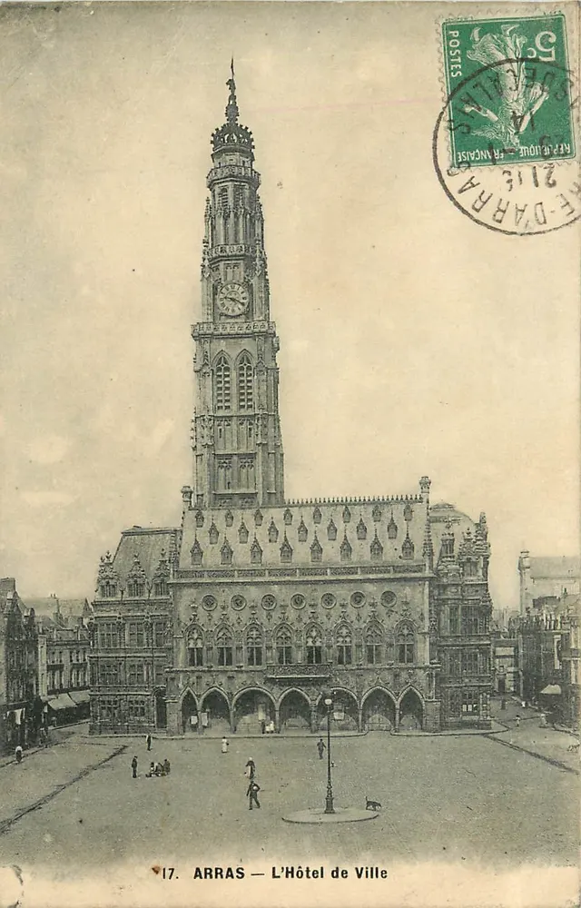 Arras — O Hôtel de Ville — Editor: 17 - Frente