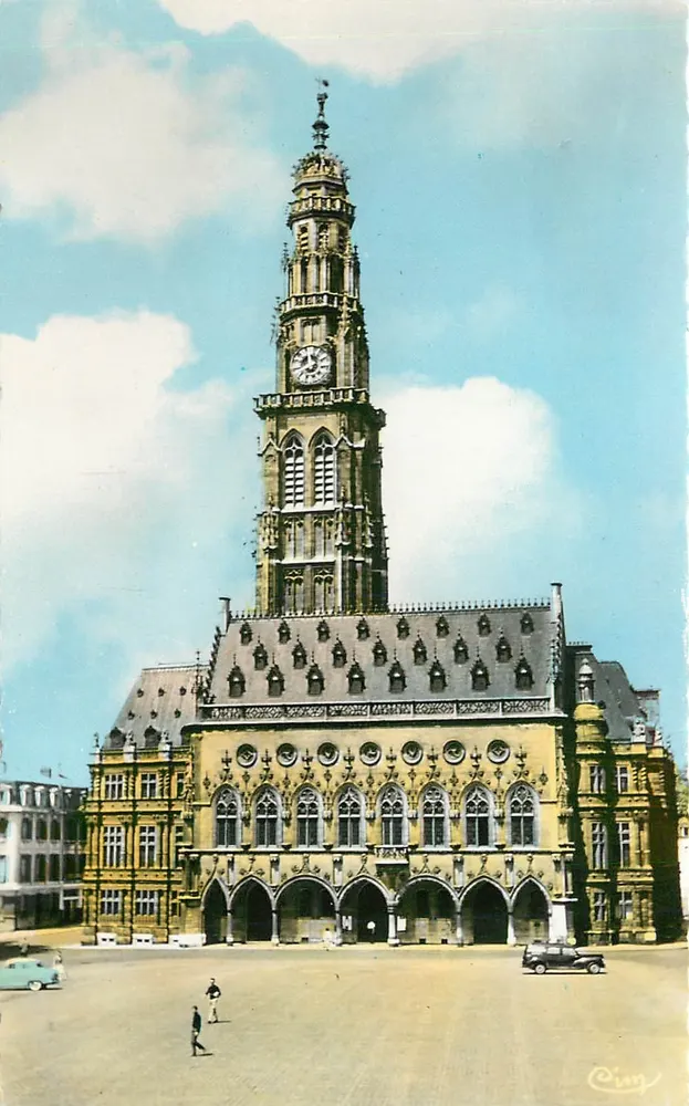 Arras (P.-de-C.) — L'Hôtel de Ville — Combier (S.-at-L.) "CIM" - Frente