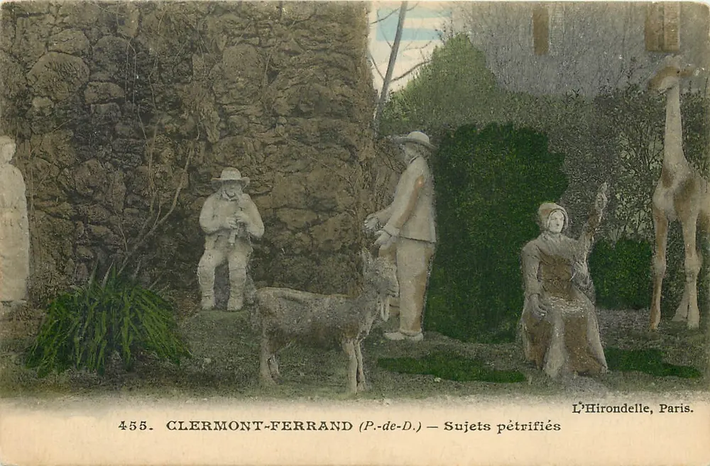 Clermont-Ferrand (P.-de-D.) — Sujets pétrifiés — L'Hirondelle, Paris, n°455 - Frente