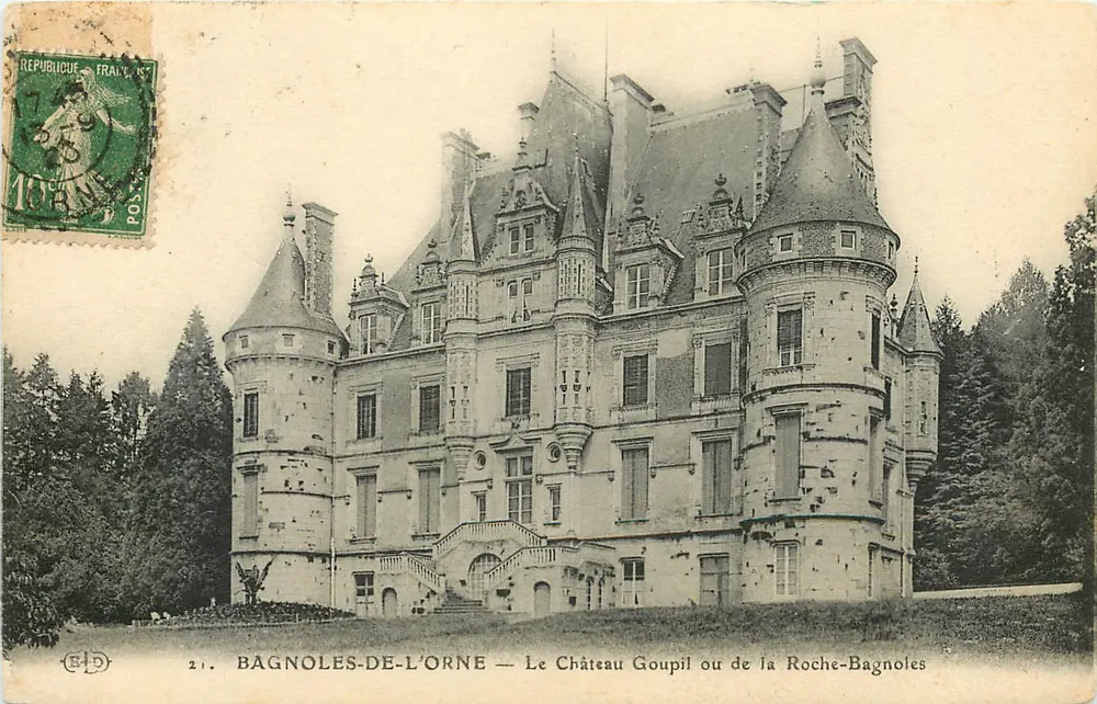 Bagnoles-de-l'Orne — Schloss Goupil oder von la Roche-Bagnoles — Verlag C.D. n°21 - Vorderseite