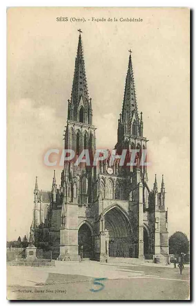 Sées (Orne) - Facade of the Cathedral — Soullard, Publisher - Front