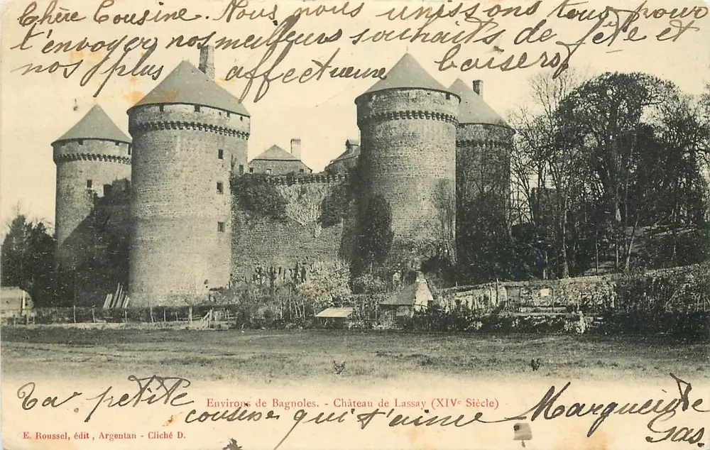 Castelo de Lassay — Arredores de Bagnoles — Século XIV — E. Roussel, editor, Argentan - Frente