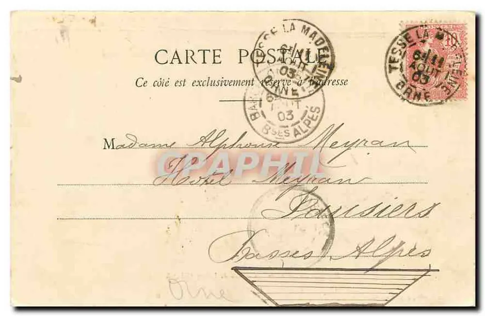Castelo de Lassay — Arredores de Bagnoles — Século XIV — E. Roussel, editor, Argentan - Verso