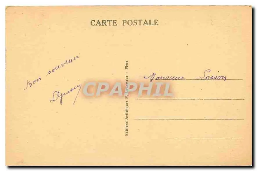 Flers — Grille d'honneur du Château (XVIe siècle) — Éditions Artisques P. Laveuze - Flers - Verso