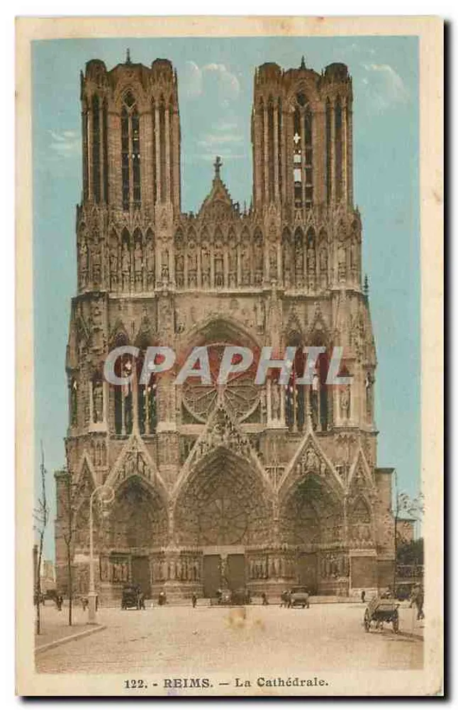 Reims — A Catedral — n°122 - Frente