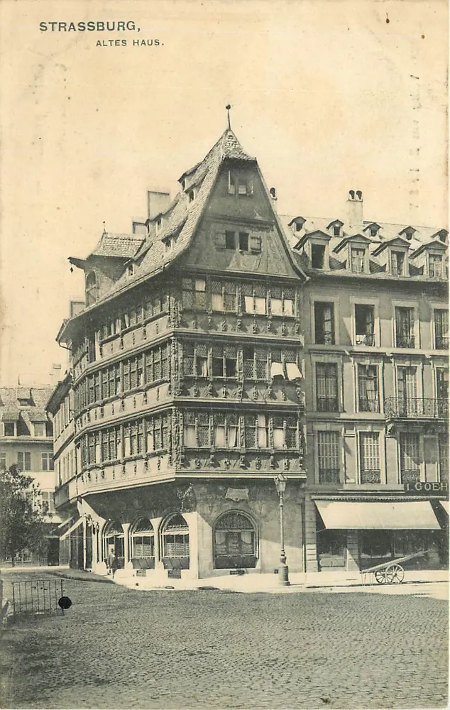 Estrasburgo, Altes Haus — editor Zedler & Vogel, n° 2783 - Frente