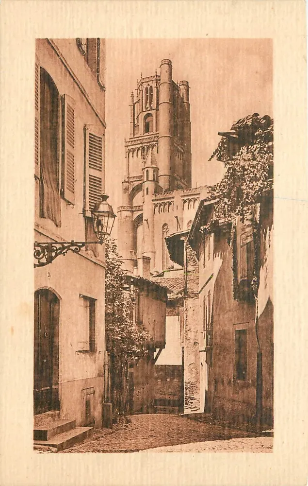 Albi — La Rue des Prêtres — uitzicht op de kathedraal — uitgever LL, n°65 - Voorkant