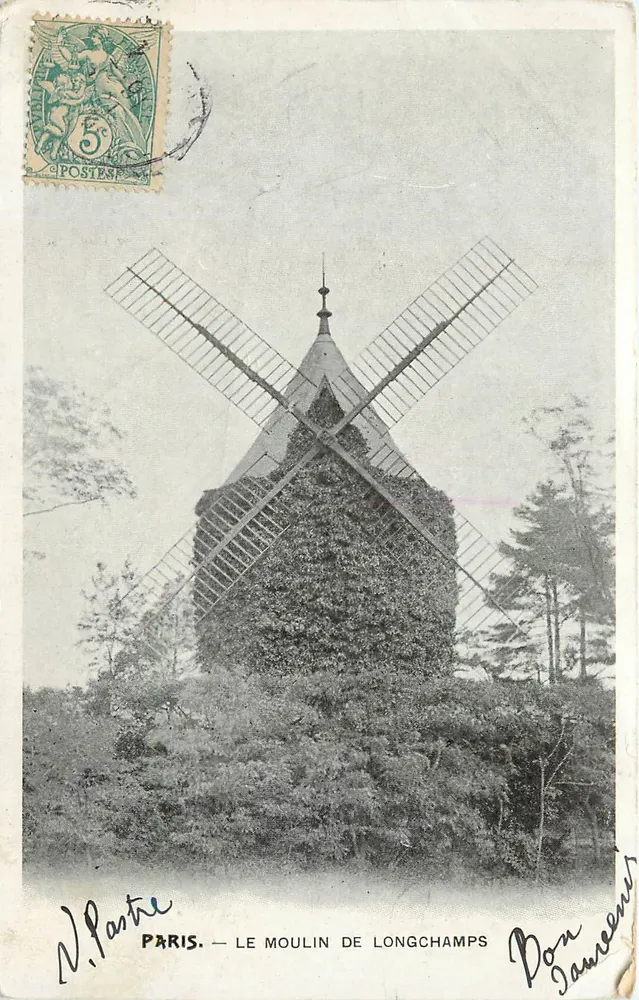 O Moulin de Longchamps — Paris — editor N. Pante - Frente