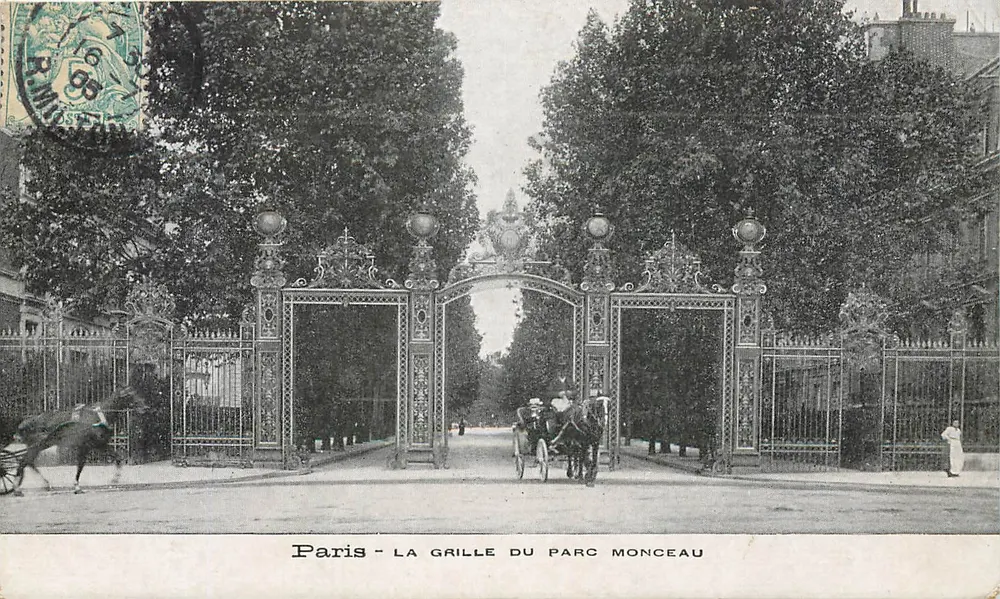 Paris - A grade do parque Monceau — editor não visível, número de série não legível - Frente