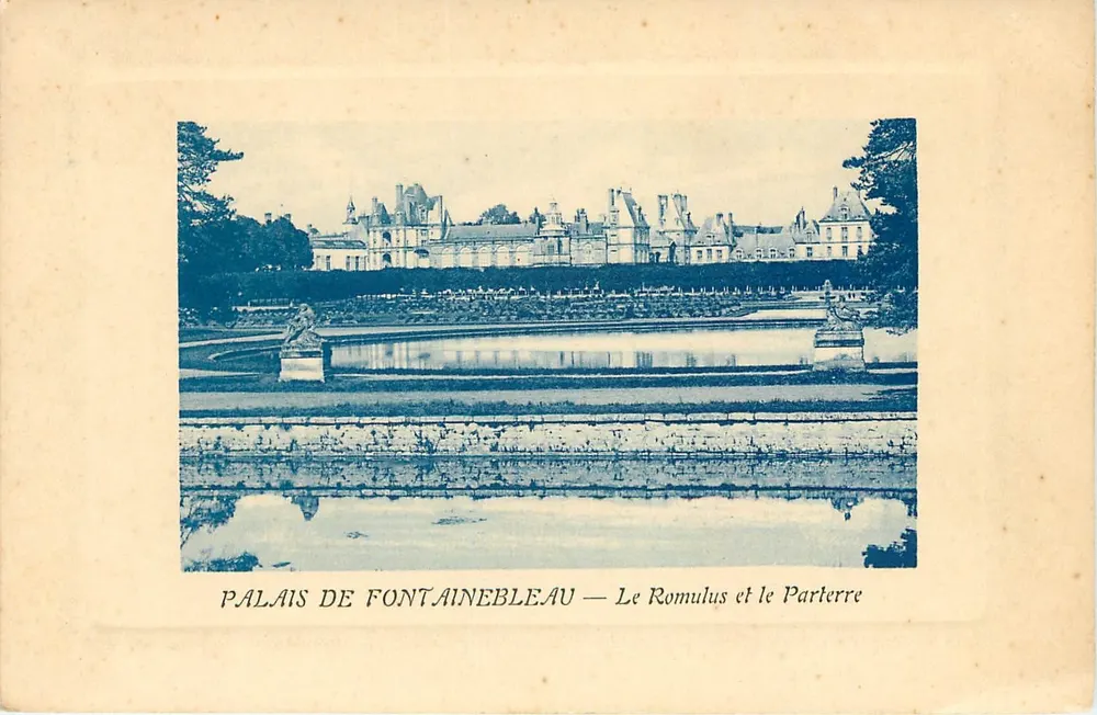 Palais de Fontainebleau — Le Romulus et le Parterre - Recto