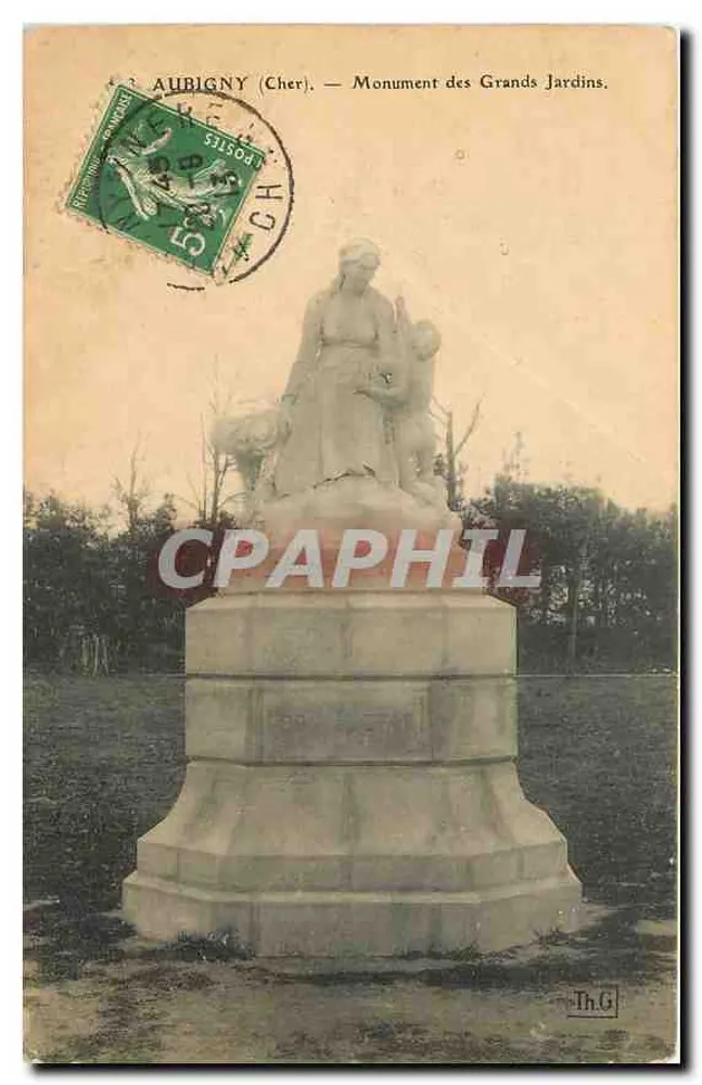 Aubigny (Cher) — Monument des Grands Jardins — Th.G. - Front