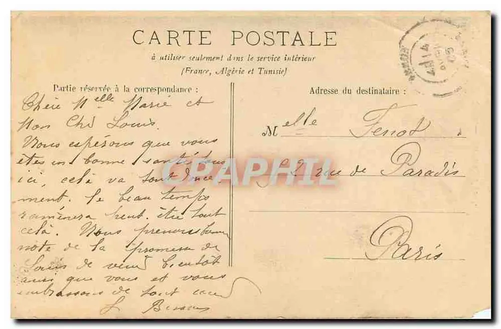 Sens — Porte de l'Archevêché — éditeur impr. sur la carte n°26 - Verso
