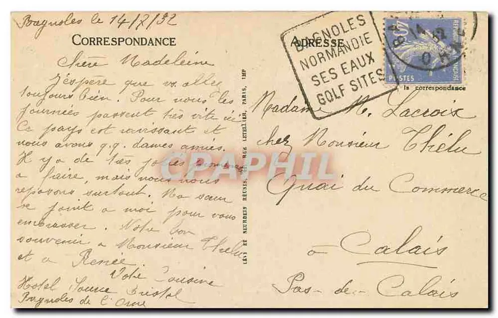 Bagnolles-de-l'Orne — Castro du Lac — Illuminations (Bluysen, arch.) - Verso