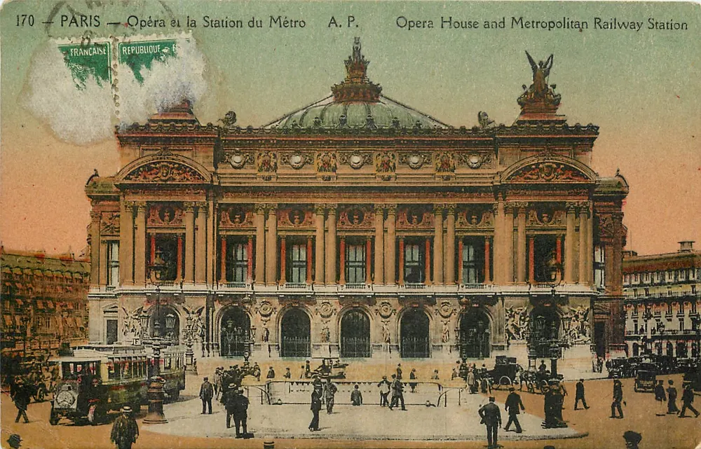 PARIS — Ópera e Estação do Metrô — A.P. — 170 - Frente