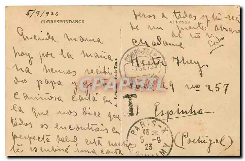 PARIS — Ópera e Estação do Metrô — A.P. — 170 - Verso