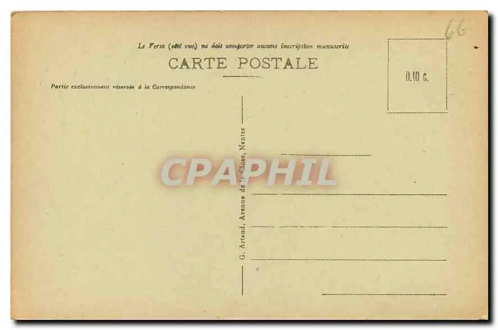 Tamaris - Le Casino et le Bord de Mer — G. Arnaud, Nantes, n°5 - Verso
