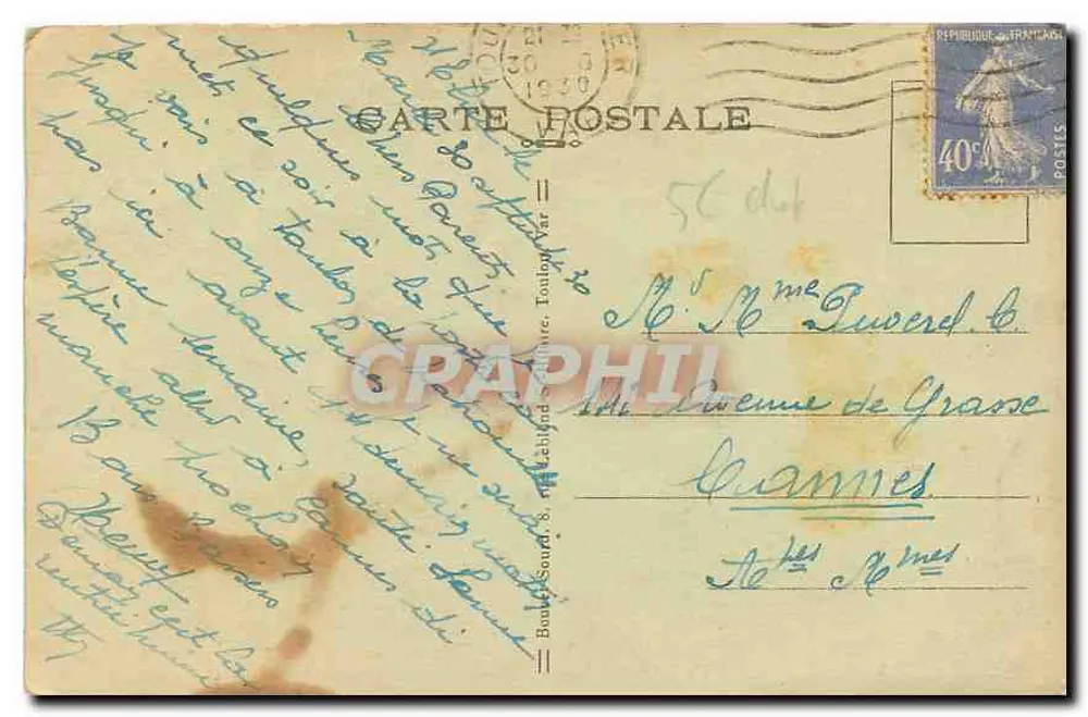 Saint-Elme — Sous les Pins — Edit. B.S. n°215 - Verso